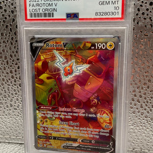 Pokémon TCG Rotom V Lost Origin 177/196 PSA 10 FRENLY BRICKS - Open 7 Days