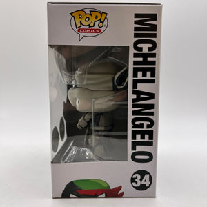 Funko POP! Comics TMNT - Michelangelo #34 - Black + White Chase - Special Edition FRENLY BRICKS - Open 7 Days