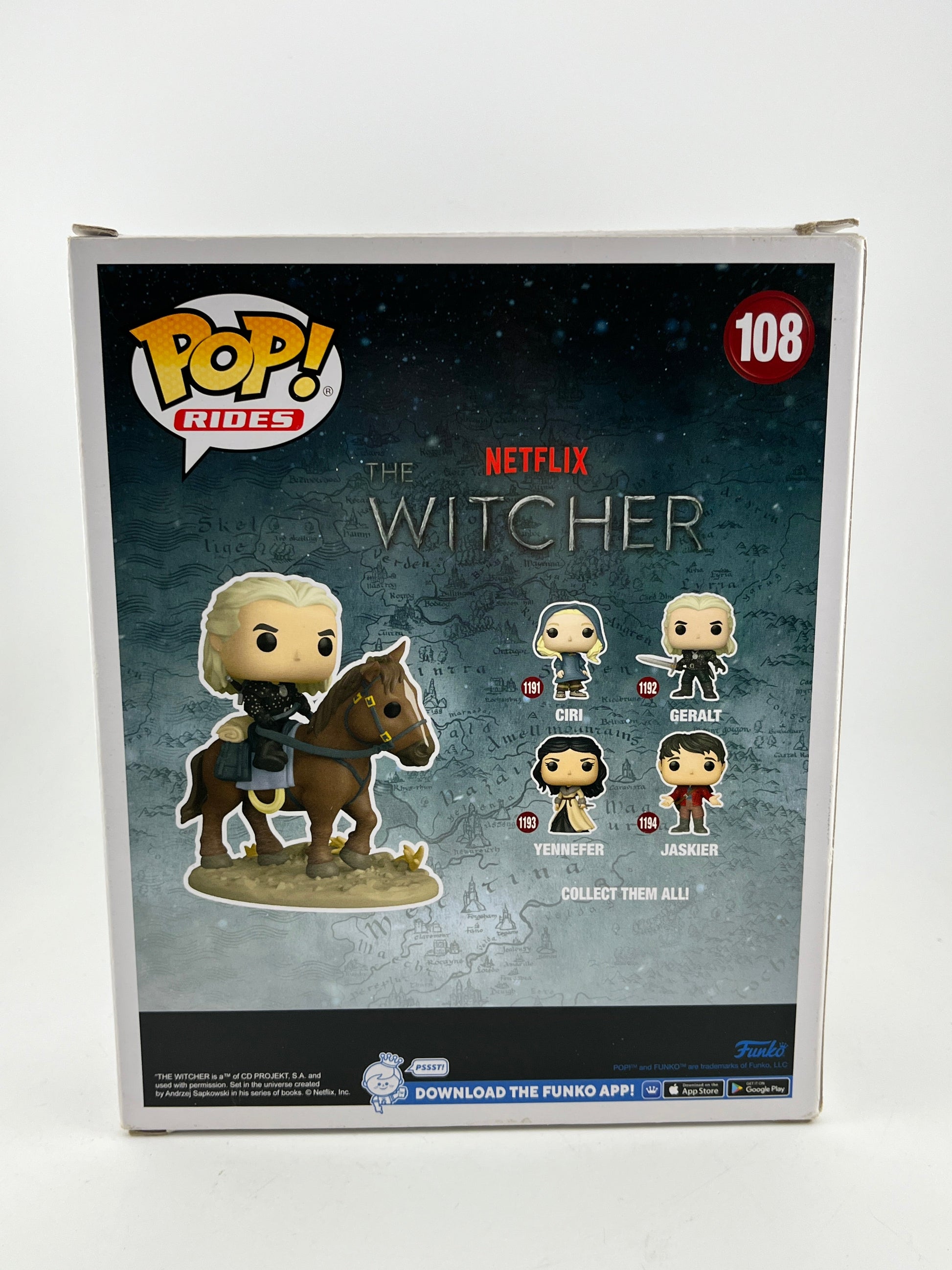 Funko POP! Rides The Witcher - Geralt And Roach #108 - Special Edition FRENLY BRICKS - Open 7 Days