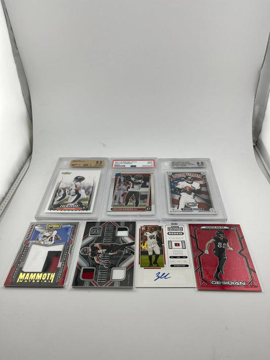 NFL Player Card Lot #2 Graded/Numbered/Autographed FRENLY BRICKS - Open 7 Days