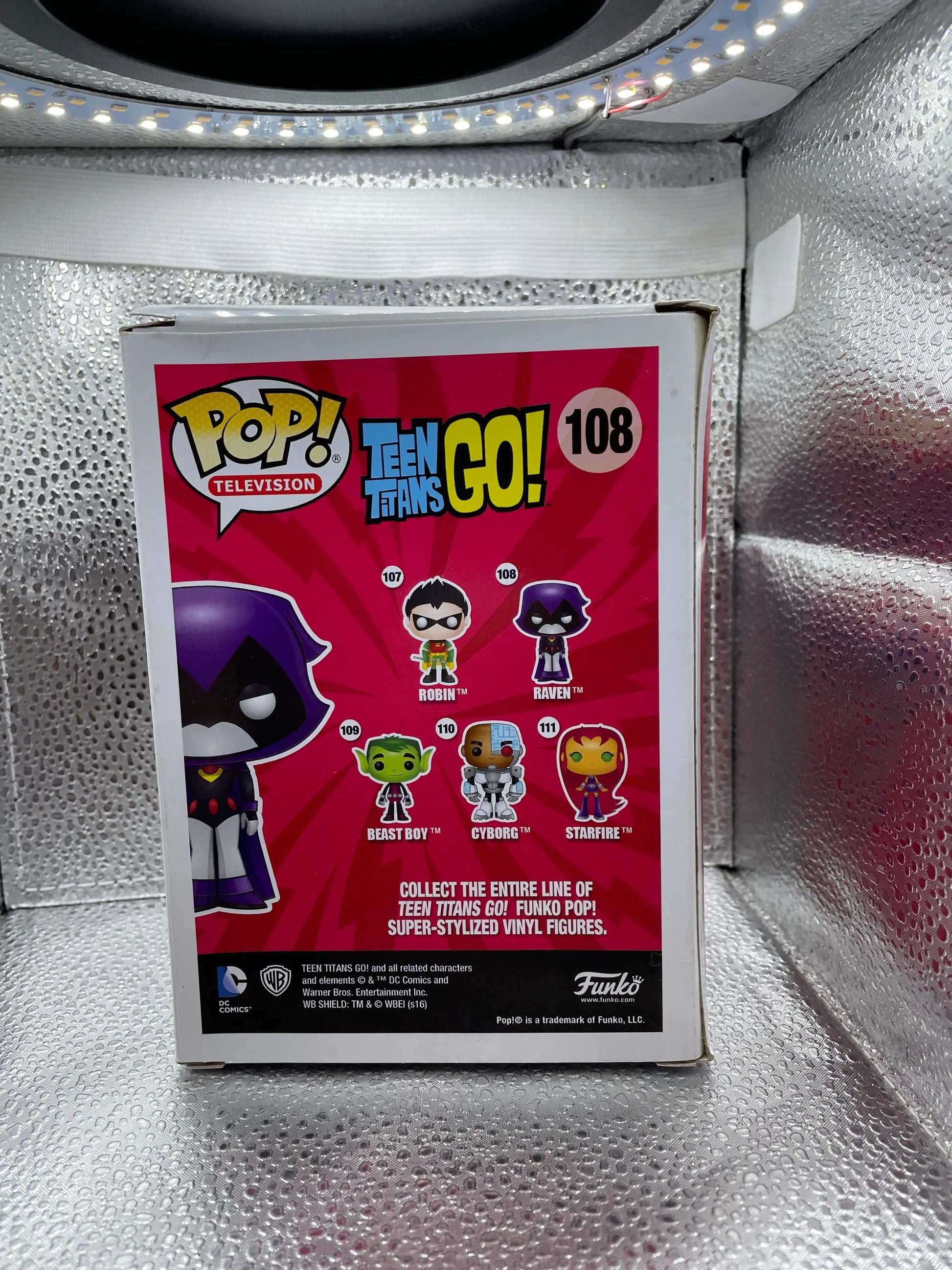 FUNKO POP  TEEN TITANS GO!  Raven  VINYL FIGURE #108  ONLY AT TOYS R US FRENLY BRICKS - Open 7 Days