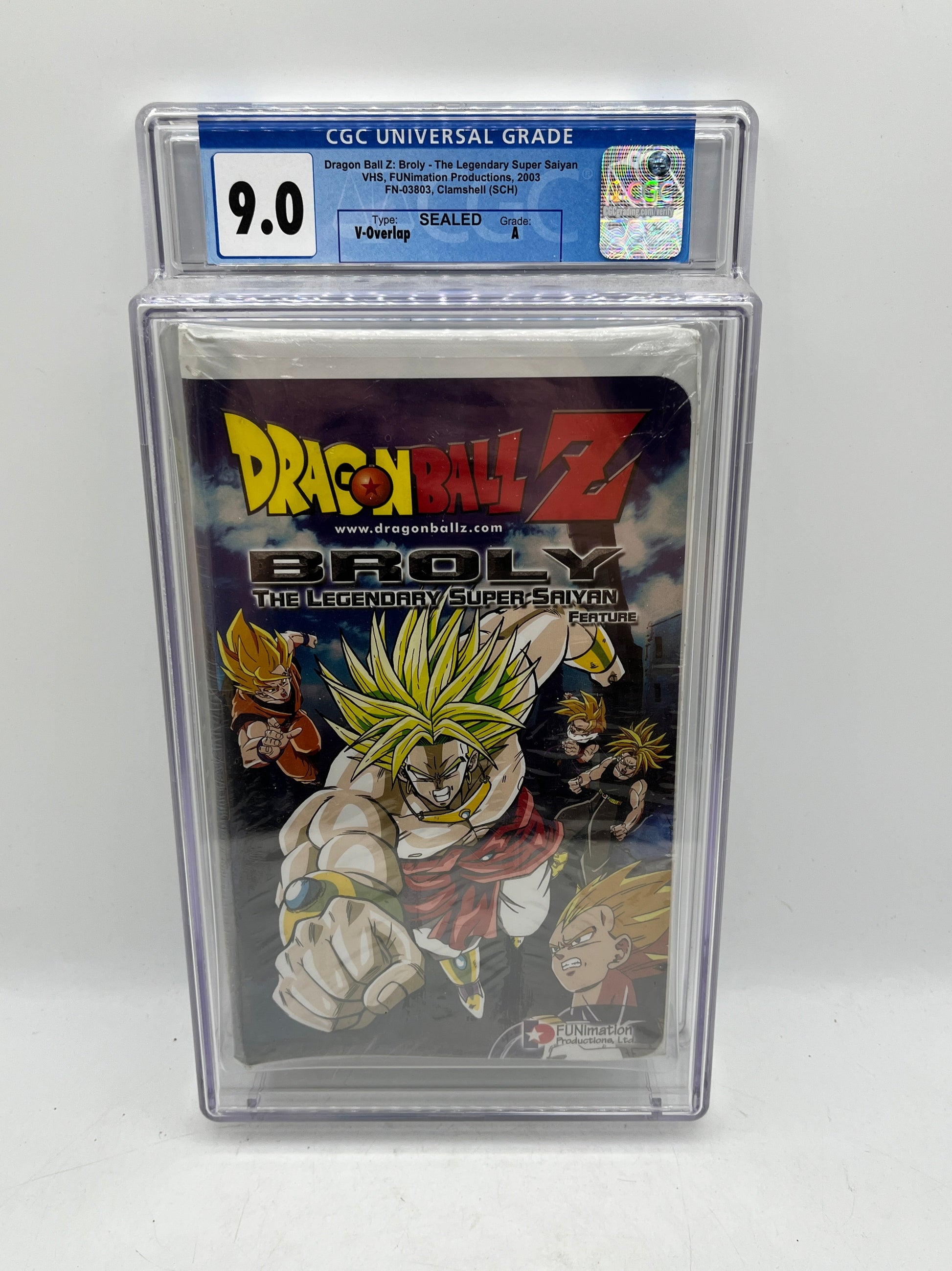CGC Universal Grade 9.0 - Dragon Ball Z - The Legendary Super Saiyan VHS - Sealed FRENLY BRICKS - Open 7 Days