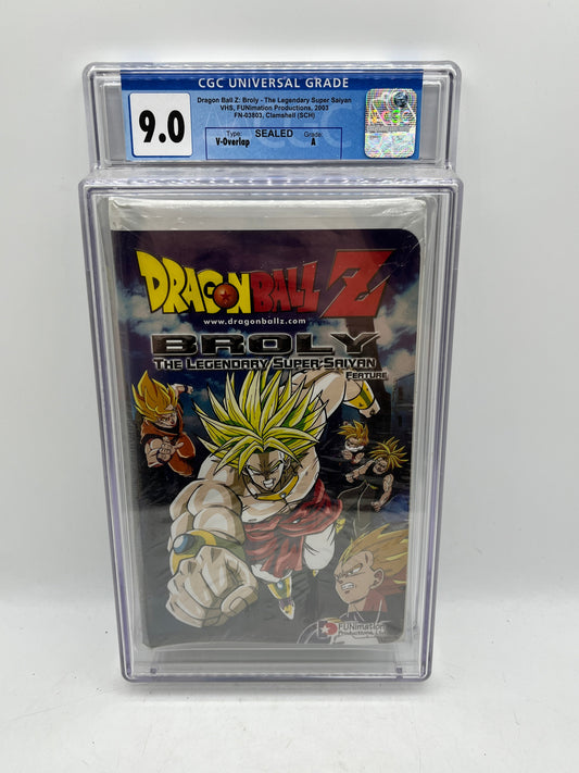 CGC Universal Grade 9.0 - Dragon Ball Z - The Legendary Super Saiyan VHS - Sealed FRENLY BRICKS - Open 7 Days