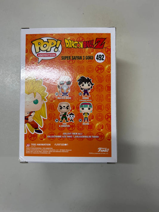 Pop Vinyl Dragon Ball Z # 492 Super Saiyan 3 Goku FRENLY BRICKS - Open 7 Days