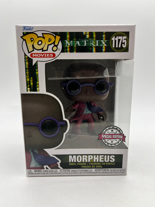 Funko POP! Movies Matrix Morpheus #1175 - Special Edition FRENLY BRICKS - Open 7 Days