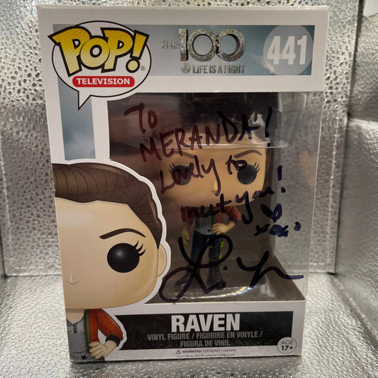 Raven Pop 441 - The 100 Funko Pop! Vinyl 2017 - Vaulted + Signed (NO COA) FRENLY BRICKS - Open 7 Days