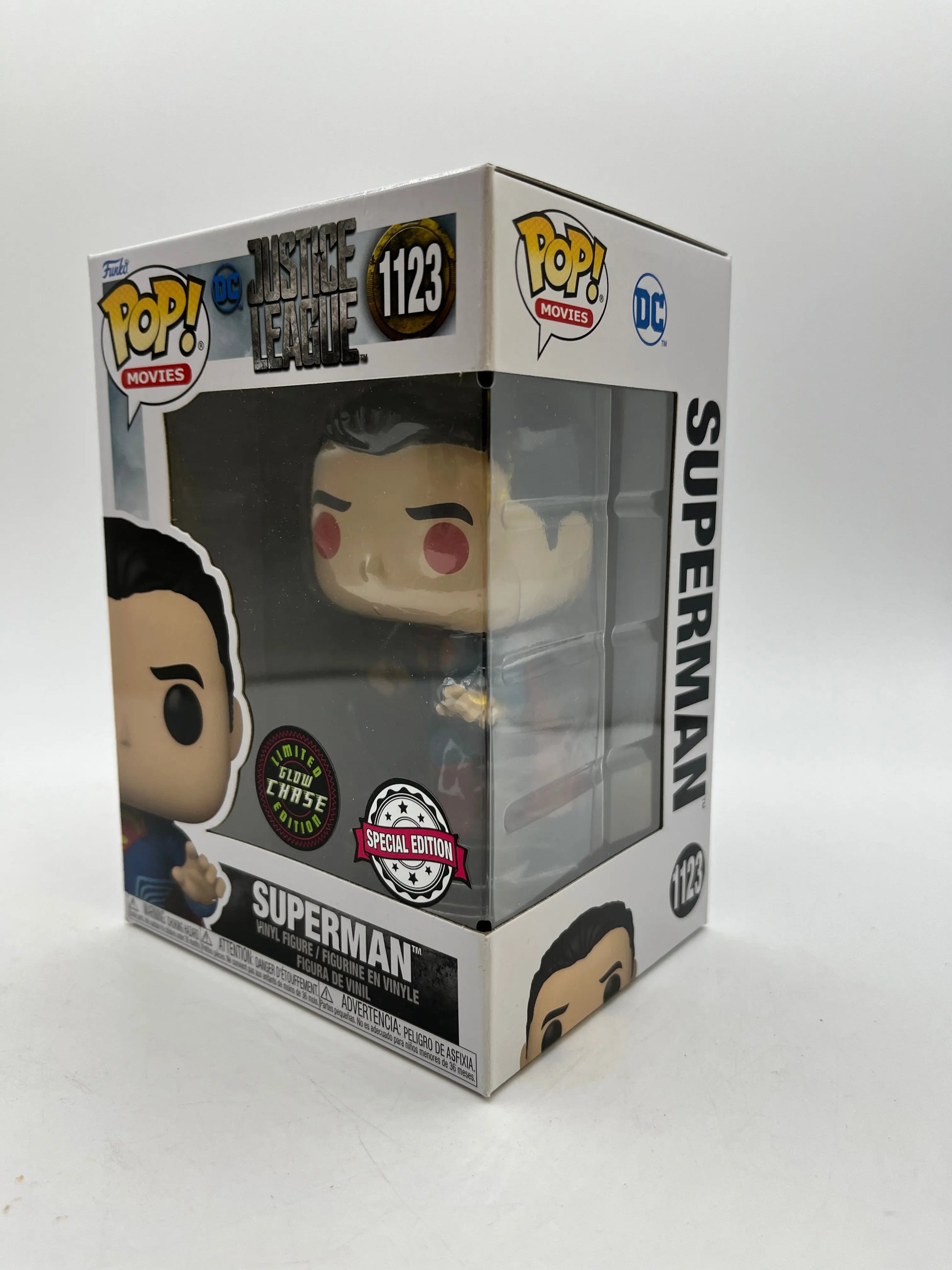 Funko POP! Movies DC Justice League Superman # 1123 Glow Chase Special Edition FRENLY BRICKS - Open 7 Days