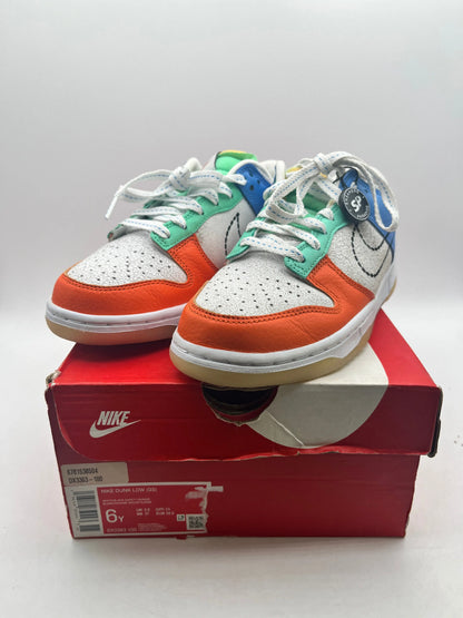 Nike Dunk Low GS 101 White Black Safety Orange DX3363-100 Size 6Y / 7.5 Wmns - New Condition FRENLY BRICKS - Open 7 Days