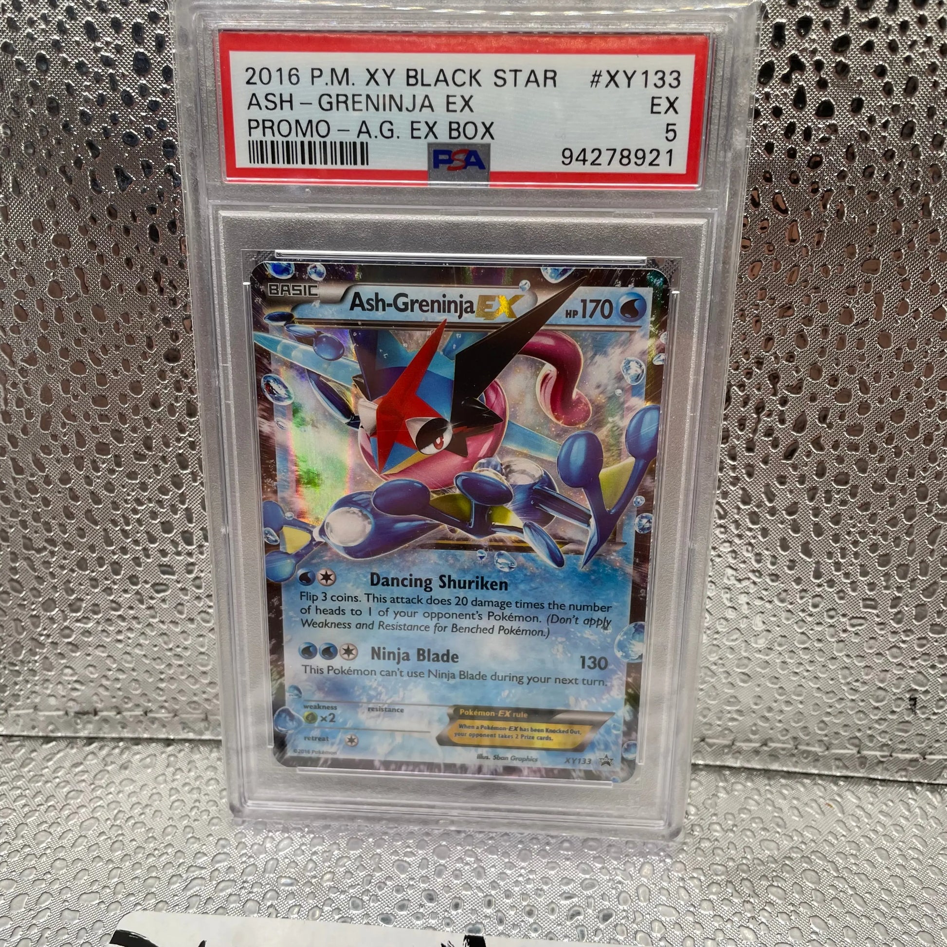 2016 Ash Greninja EX Promo from EX BOX XY 133 PSA Graded 5 FRENLY BRICKS - Open 7 Days