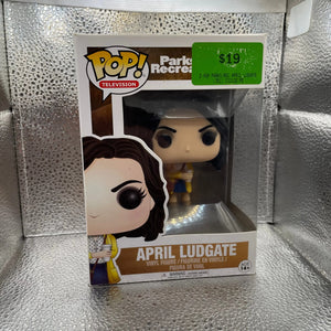 April Ludgate #502  Funko Pop Vinyl Figure Parks And Recreation + Protector FRENLY BRICKS - Open 7 Days