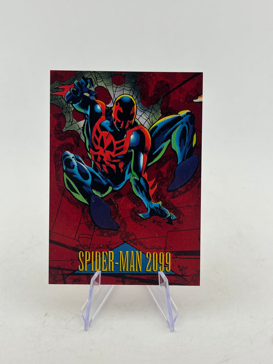1993 SkyBox Marvel Universe Series 4 - Spider-Man 2099 Red Foil Card #5 FRENLY BRICKS - Open 7 Days