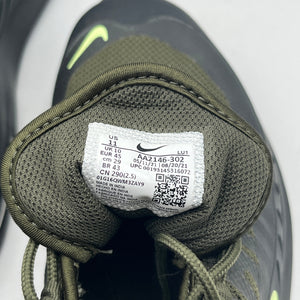 Nike Air Max Axis Olive Green Trainers - Size US 11 FRENLY BRICKS - Open 7 Days