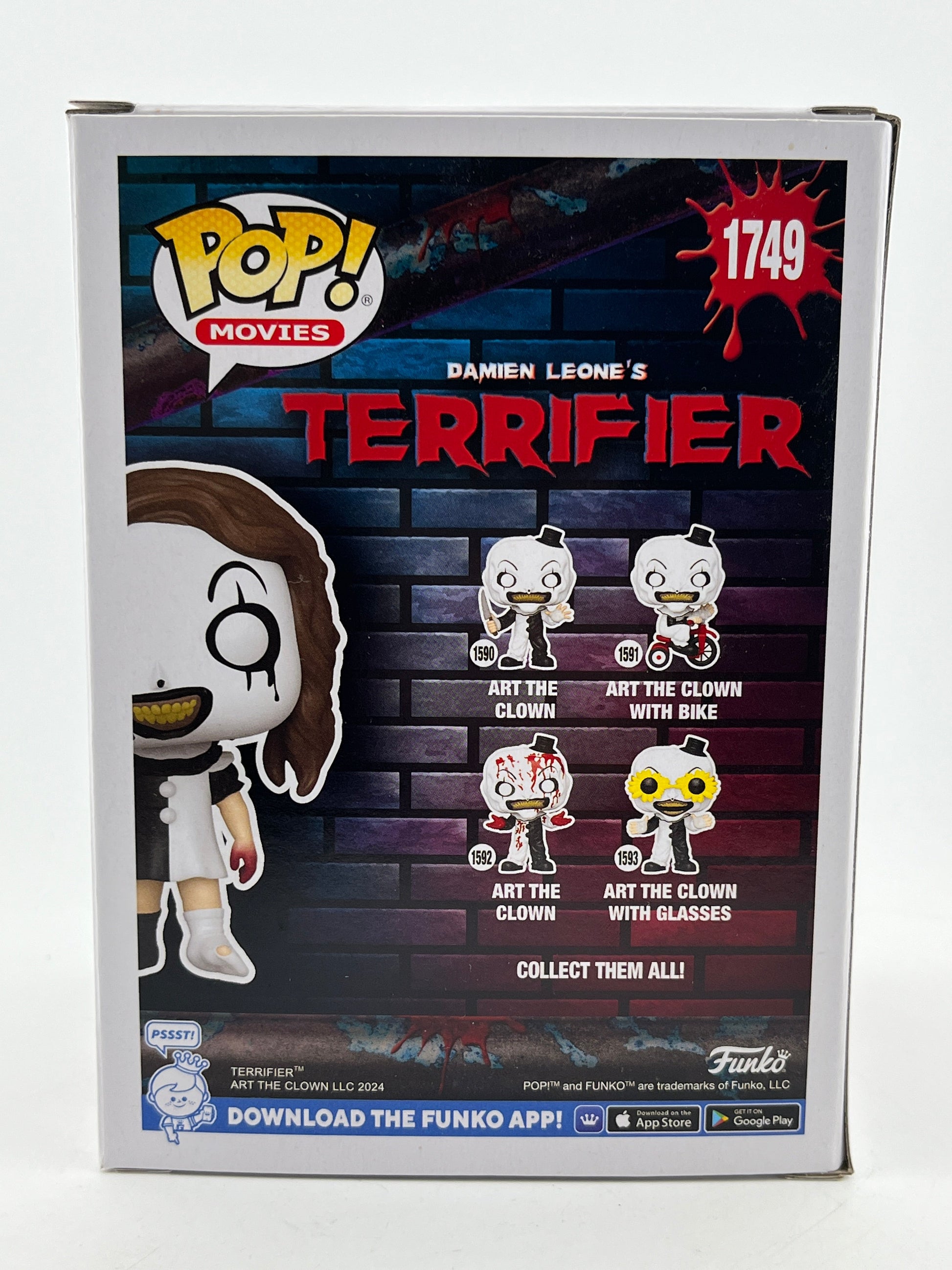 Funko POP! Movies Terrifier - Little Pale Girl #1749 - Glow Exclusive FRENLY BRICKS - Open 7 Days