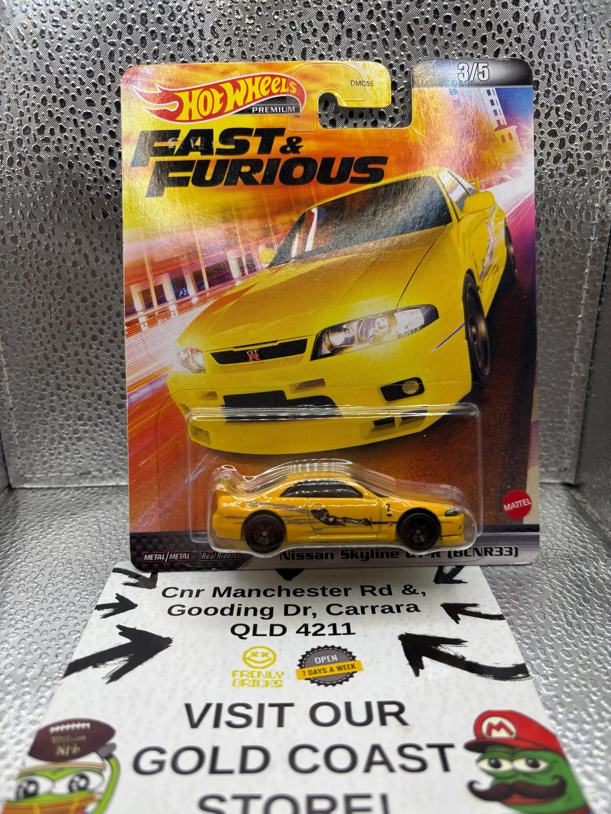 Hotwheels Nissan Skyline Gt-R (BCNR33) FRENLY BRICKS - Open 7 Days