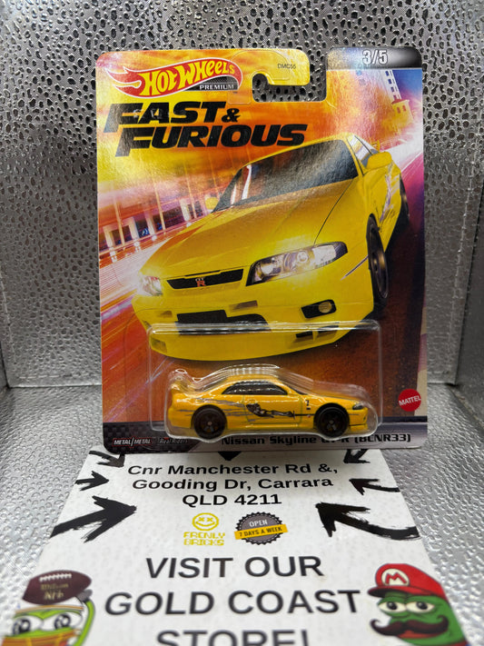 Hotwheels Nissan Skyline Gt-R (BCNR33) FRENLY BRICKS - Open 7 Days