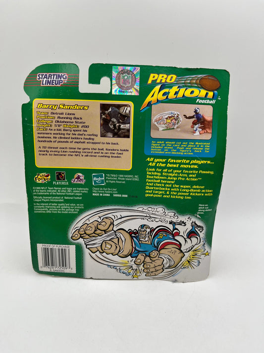NFL Starting Lineup SLU Pro Action Barry Sanders Figure Lions 1999 - Hasbro FRENLY BRICKS - Open 7 Days