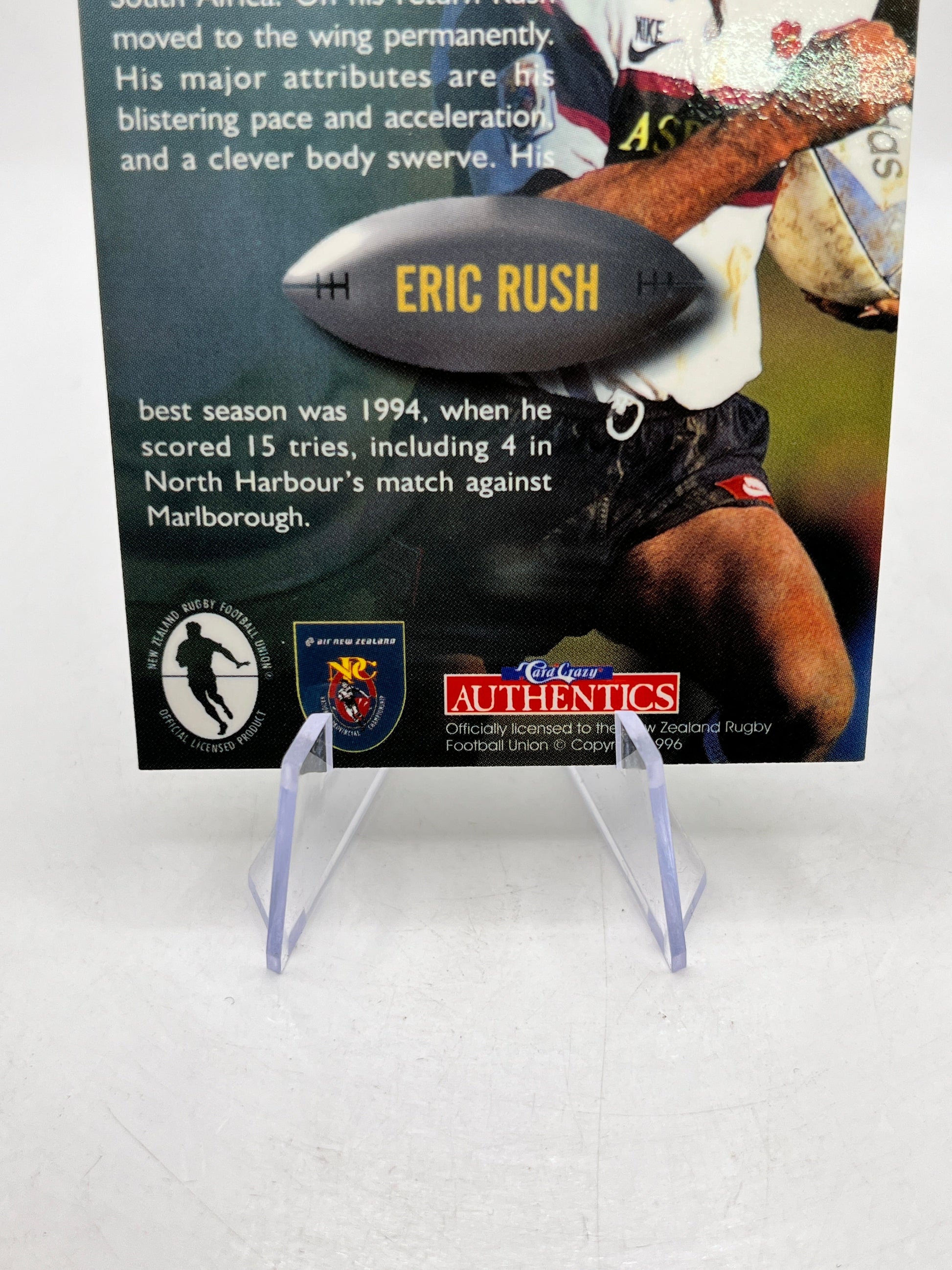 Eric Rush Auto - Express Delivery- ED7 - NZ Rugby Union- 1996 FRENLY BRICKS - Open 7 Days