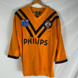 Balmain Tigers 1989 Retro Jersey size M FRENLY BRICKS - Open 7 Days