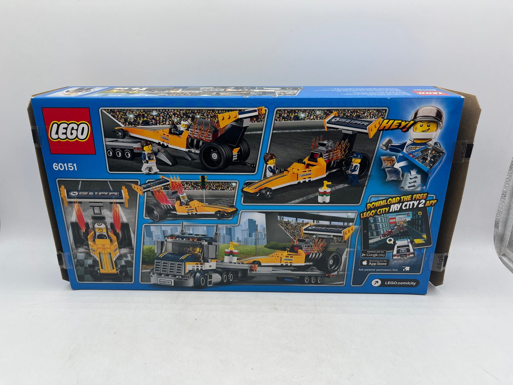 LEGO City 60151  Dragster Transporter New in Box Sealed Retired FRENLY BRICKS - Open 7 Days