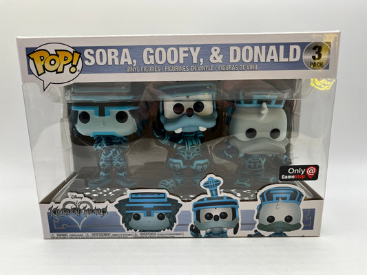 Funko POP! Disney Kingdom Hearts - Sora, Goofy, & Donald (3 Pack) - GameStop Exclusive FRENLY BRICKS - Open 7 Days