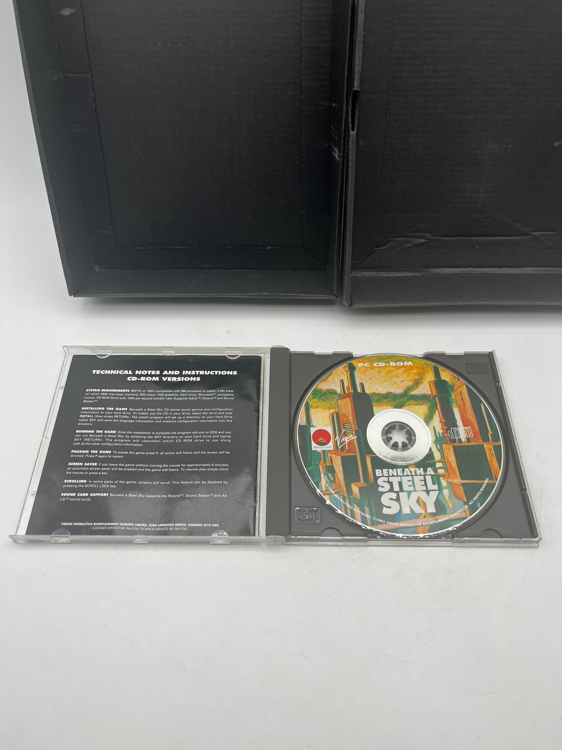 “Beneath A Steel Sky” PC CD-ROM Game Big Box Edition Vintage +combinedshipping FRENLY BRICKS - Open 7 Days