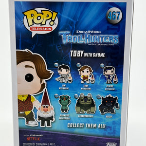 Funko POP! Television Troll Hunters - Toby With Gnomes #467 - Vinyl Collectable FRENLY BRICKS - Open 7 Days