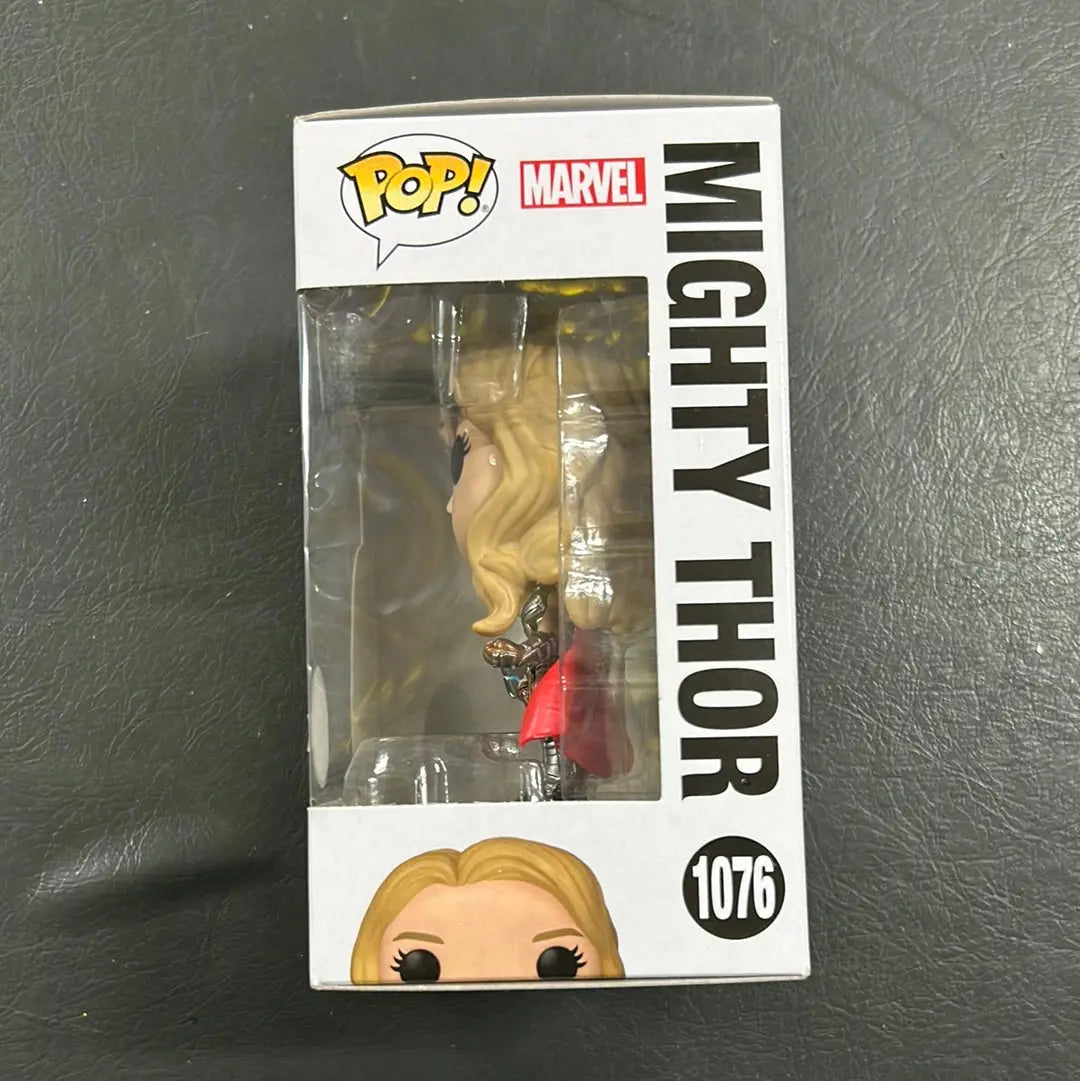 Funko Pop Marvel Thor Love and Thunder Mighty Thor Metallic 1076 Vinyl Figure FRENLY BRICKS - Open 7 Days