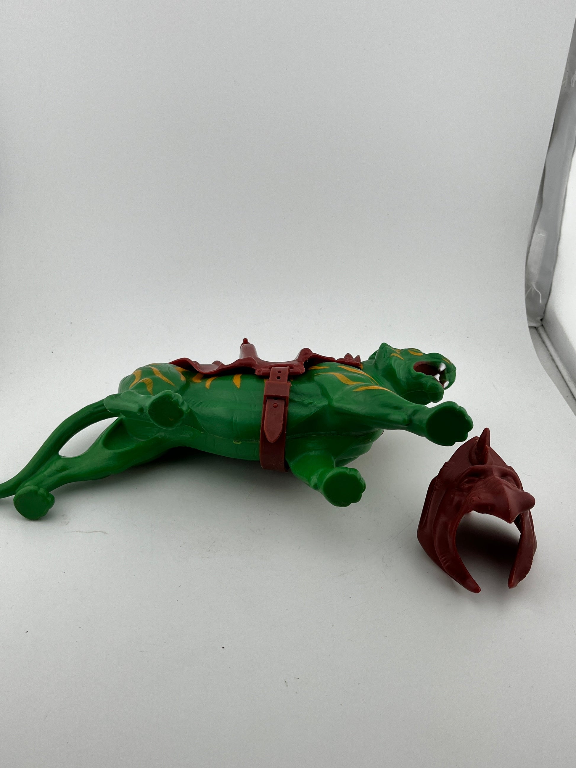 Vintage He-Man Battle Cat - Masters Of The Universe Mattel - 1982 FRENLY BRICKS - Open 7 Days