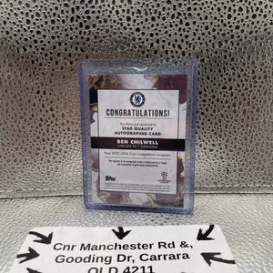 Ben Chilwell Chelsea FC Star Quality Topps Inception 2023 Autographed Card FRENLY BRICKS - Open 7 Days