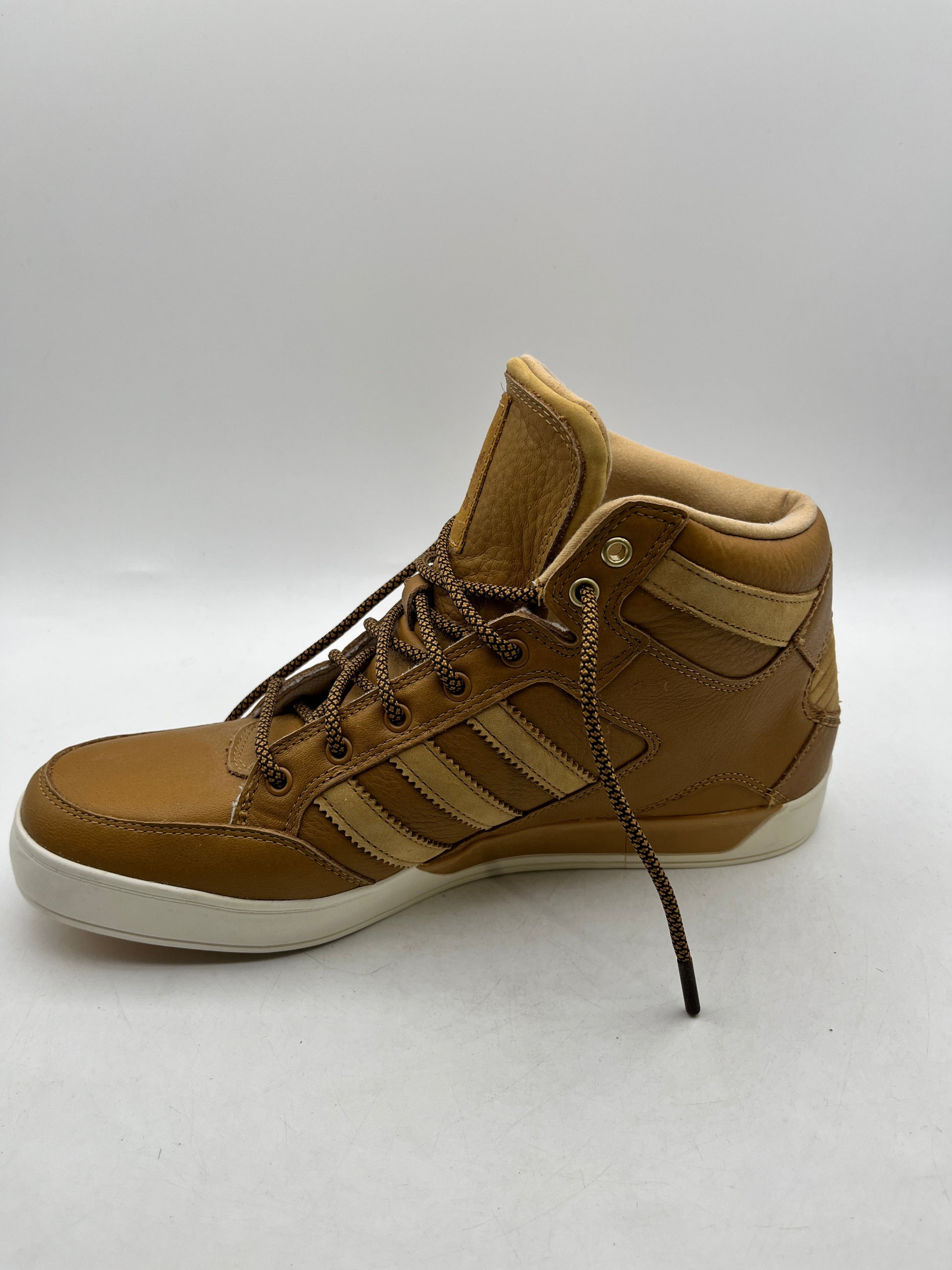 Adidas Tan Brown Leather High Top Shoes - Men’s US 10.5 - Used FRENLY BRICKS - Open 7 Days