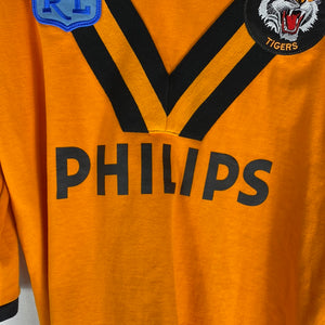 Balmain Tigers 1989 Retro Jersey size M FRENLY BRICKS - Open 7 Days