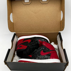 Jordan 1 Retro High OG Patent Bred Toddler (TD) Size 6C AQ2665-063 FRENLY BRICKS - Open 7 Days