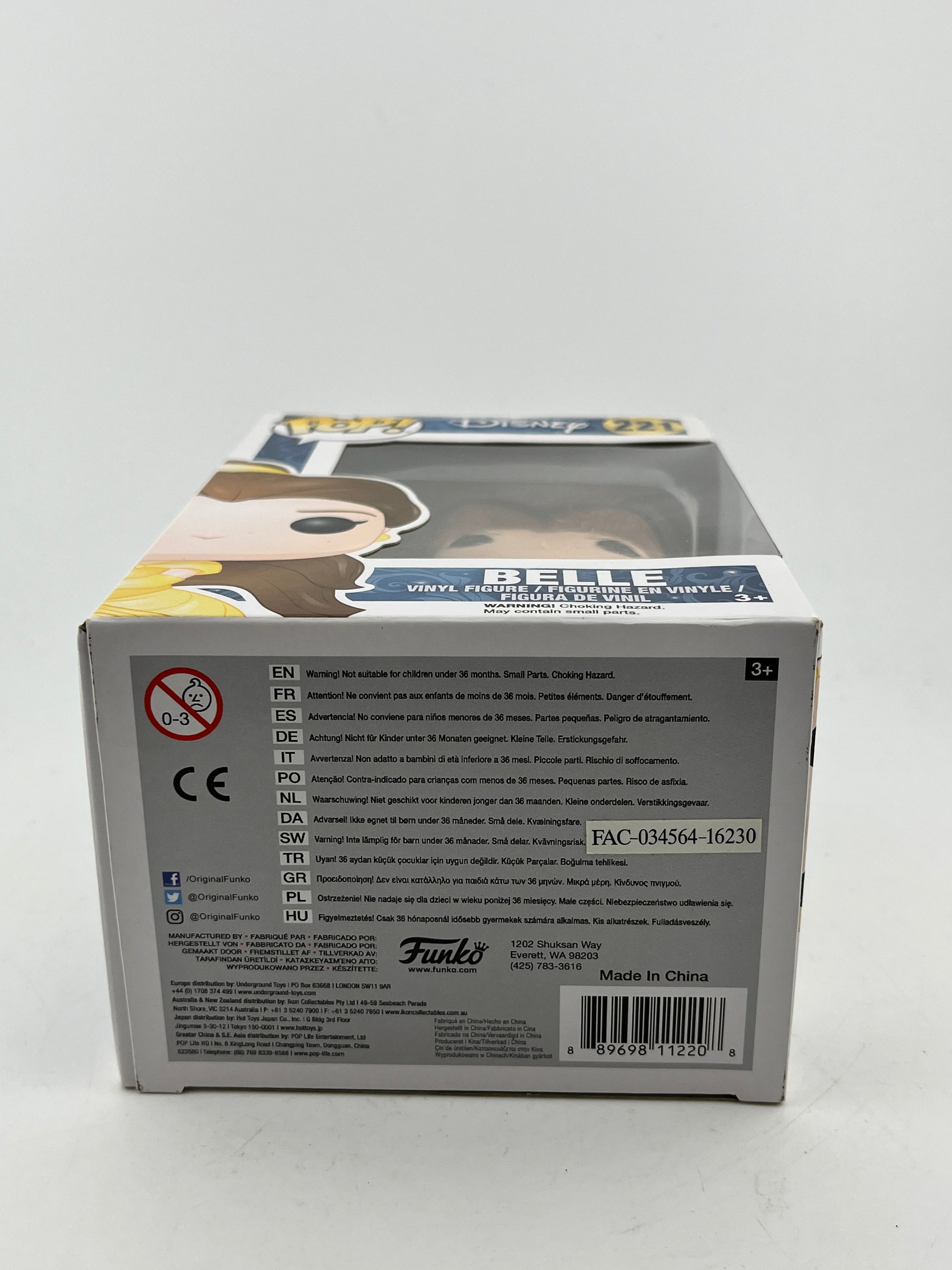 Funko POP! Disney - Belle #221 - Vinyl Collectable FRENLY BRICKS - Open 7 Days