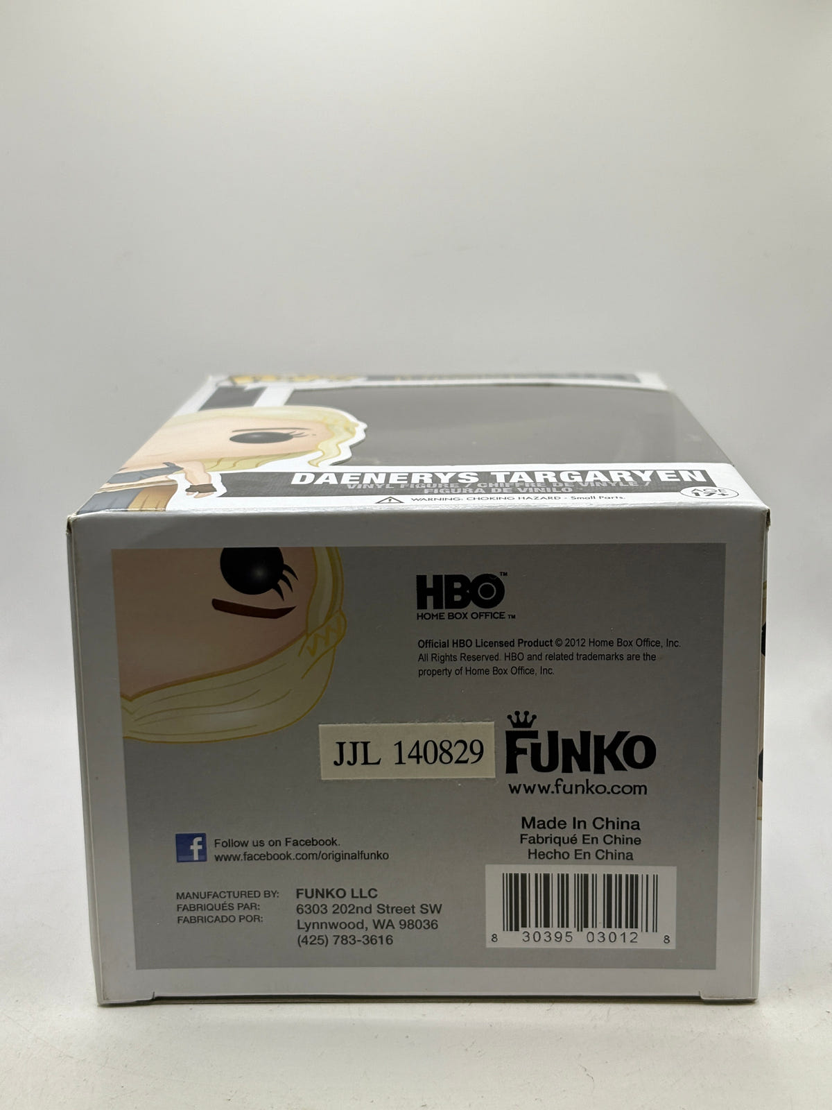 Funko POP! Game of Thrones #03 Daenerys Targaryen Vinyl Figure, bottom of box image 6