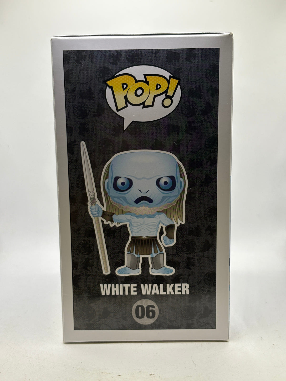 Funko POP! Game of Thrones #06 White Walker Vinyl Figure, illustrated side of box image 4