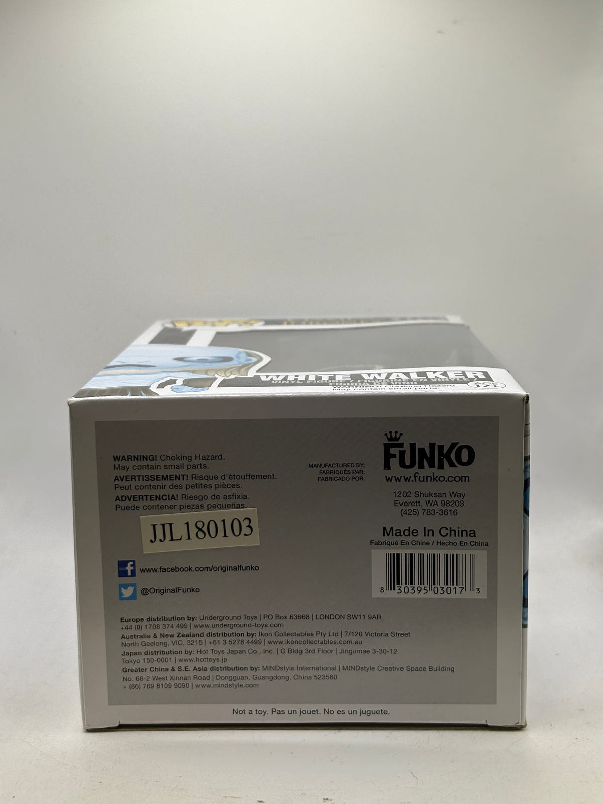 Funko POP! Game of Thrones #06 White Walker Vinyl Figure, bottom of box image 6