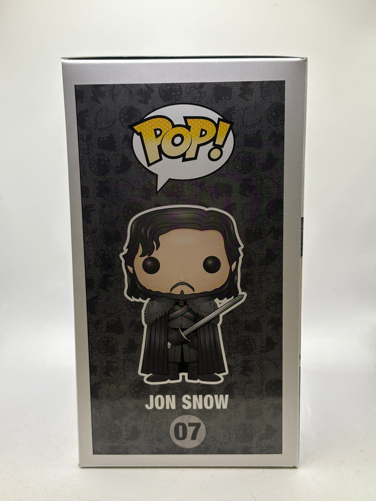 Funko POP! Game of Thrones #07 Jon Snow Vinyl Figure, illustrated side of box image 4