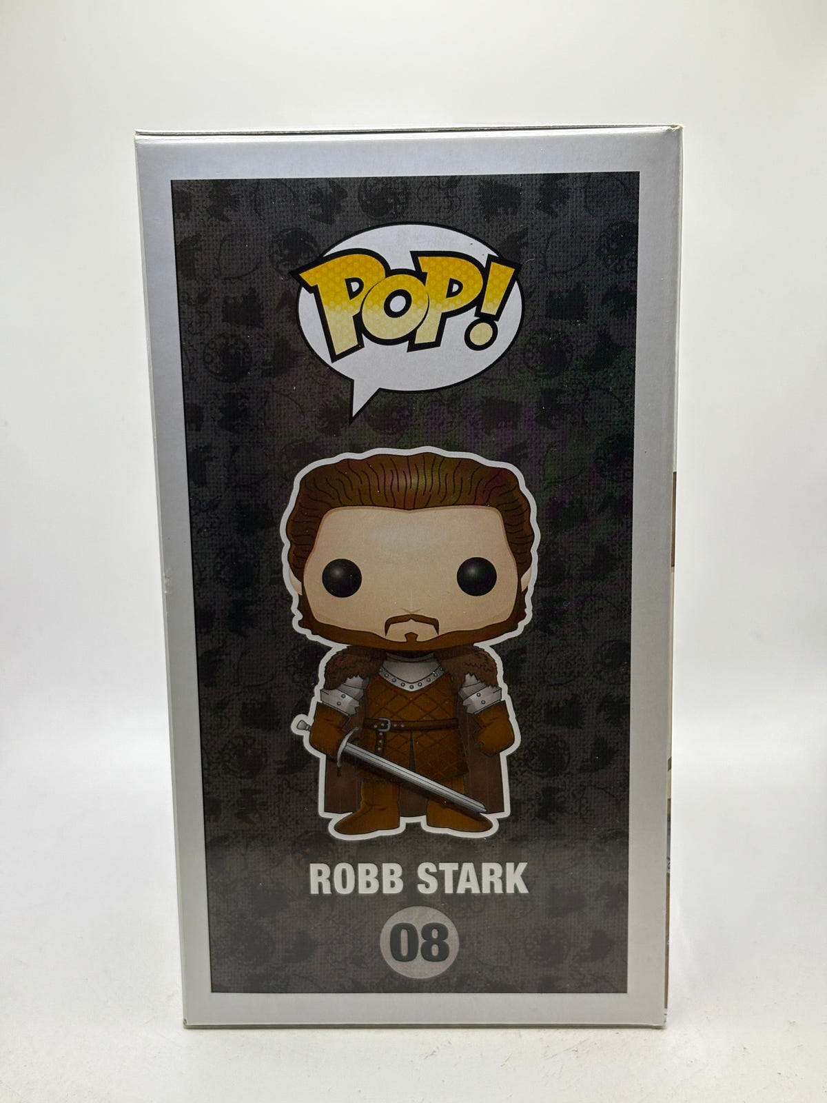 Funko POP! Game of Thrones #08 Robb Stark Vinyl Figure, illustrated side of box image 4