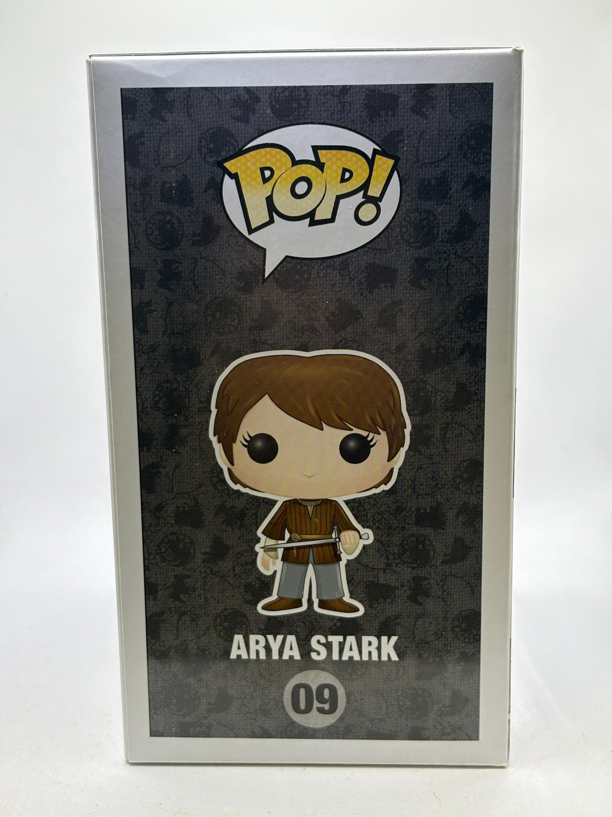 Funko POP! Game of Thrones #09 Arya Stark Vinyl Figure, illustrated side of box image 4