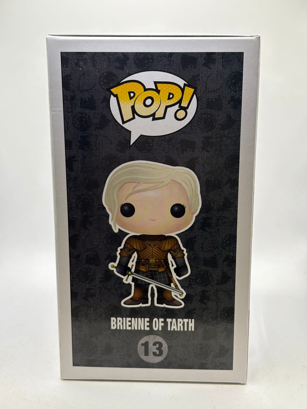 Funko POP! Game of Thrones #13 Brienne of Tarth Vinyl Figure, illustrated side of box image 4