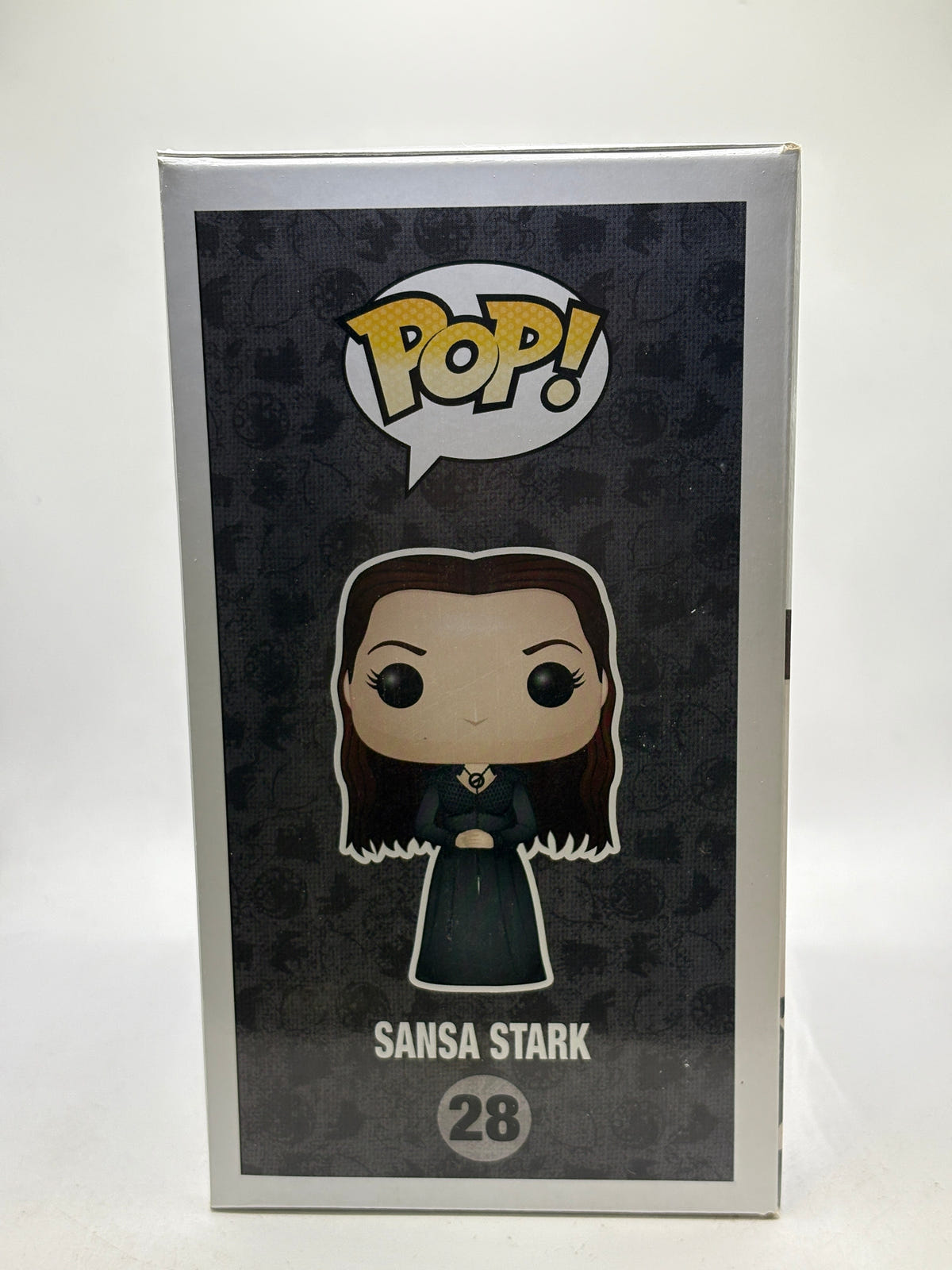 Funko POP! Game of Thrones #28 Sansa Stark Vinyl Figure, illustrated side of box image 4