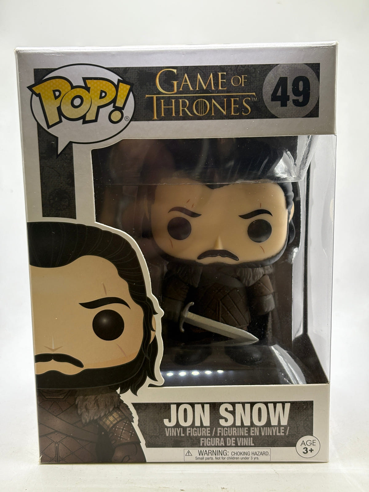 Funko POP! Game of Thrones #49 Jon Snow Vinyl Figure, front of box image 1