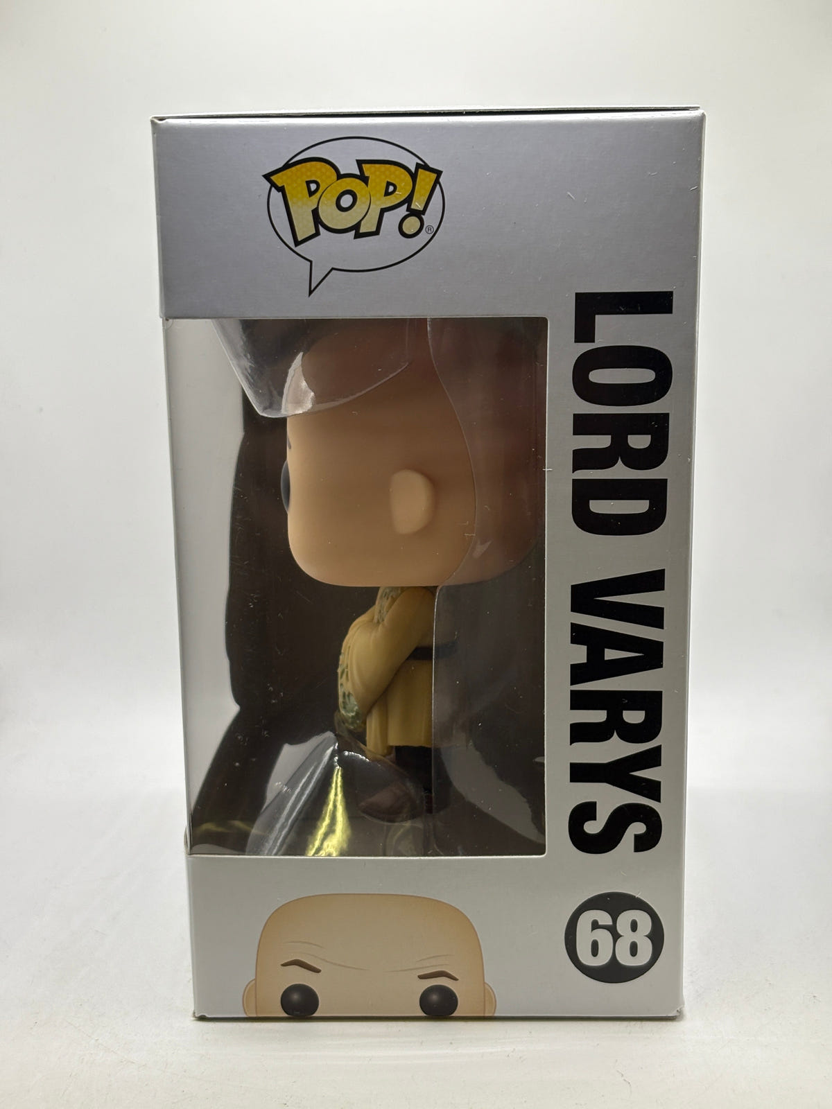 Funko POP! Game of Thrones #68 Lord Varys Vinyl Figure, window side of box image 2