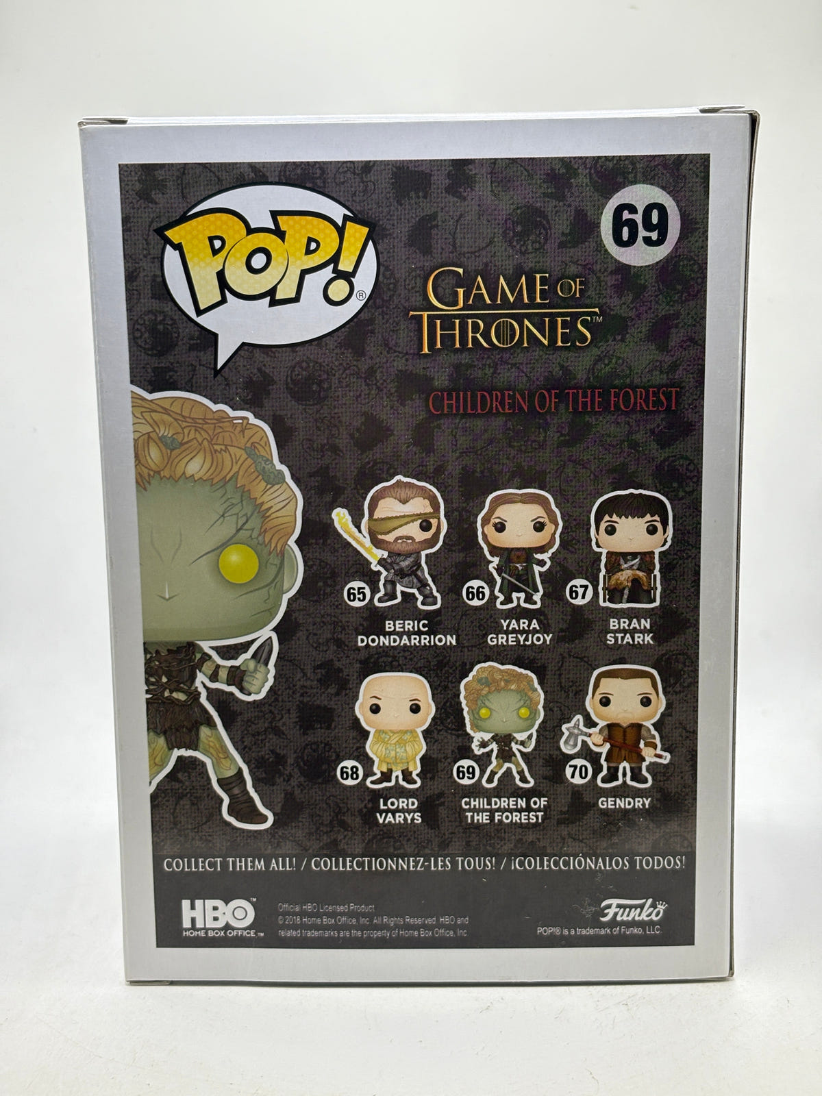 Funko POP! Game of Thrones #69 Children of the Forest Vinyl Figure, back of box image 3