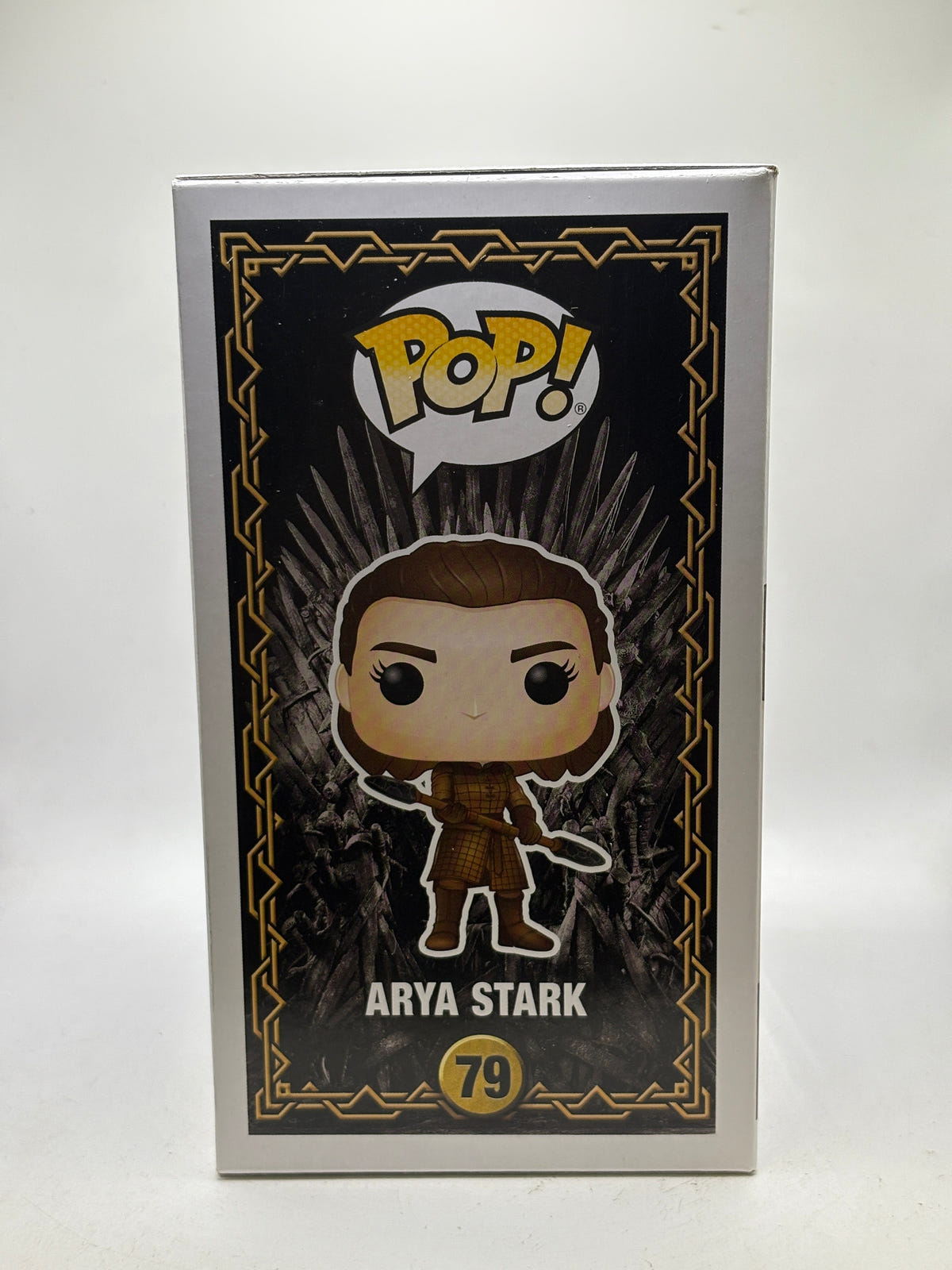 Funko POP! Game of Thrones #79 Arya Stark Vinyl Figure, illustrated side of box image 4