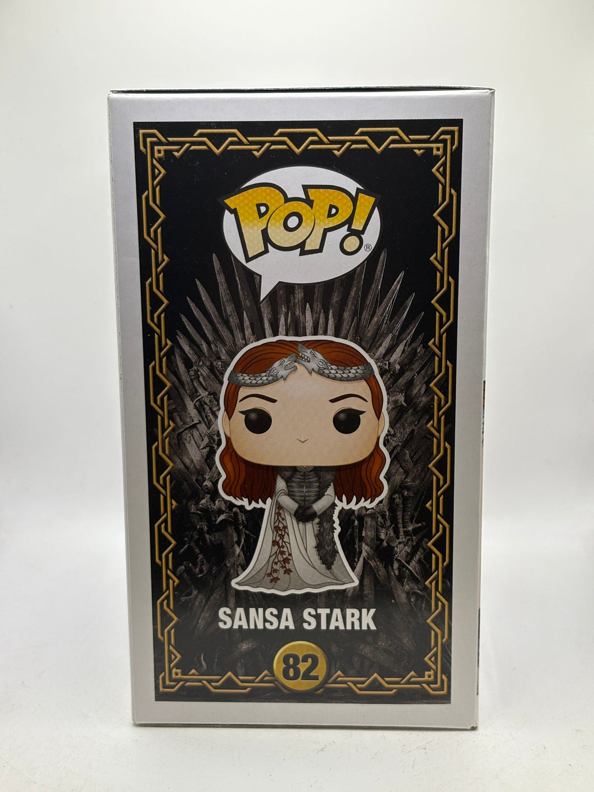 Funko POP! Game of Thrones #82 Sansa Stark Vinyl Figure, illustrated side of box image 4