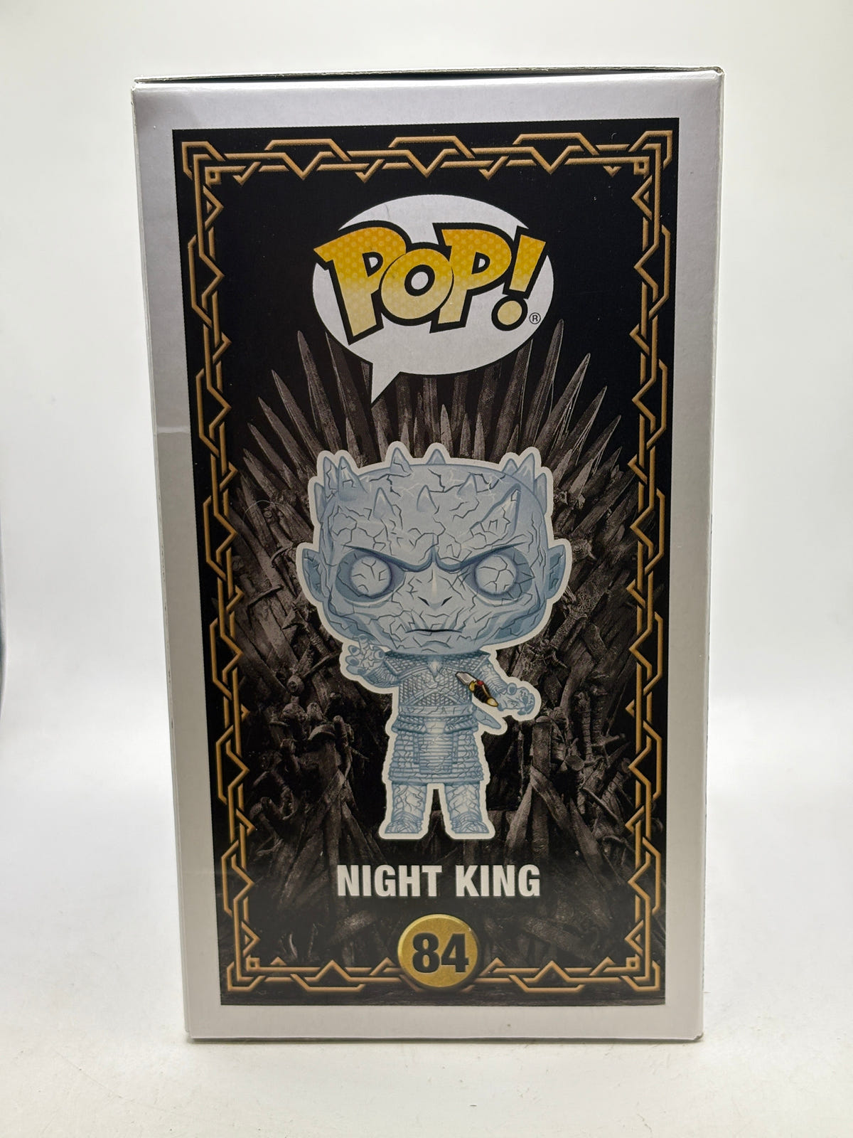 Funko POP! Game of Thrones #84 Night King GITD Special Edition, illustrated side of box image 4