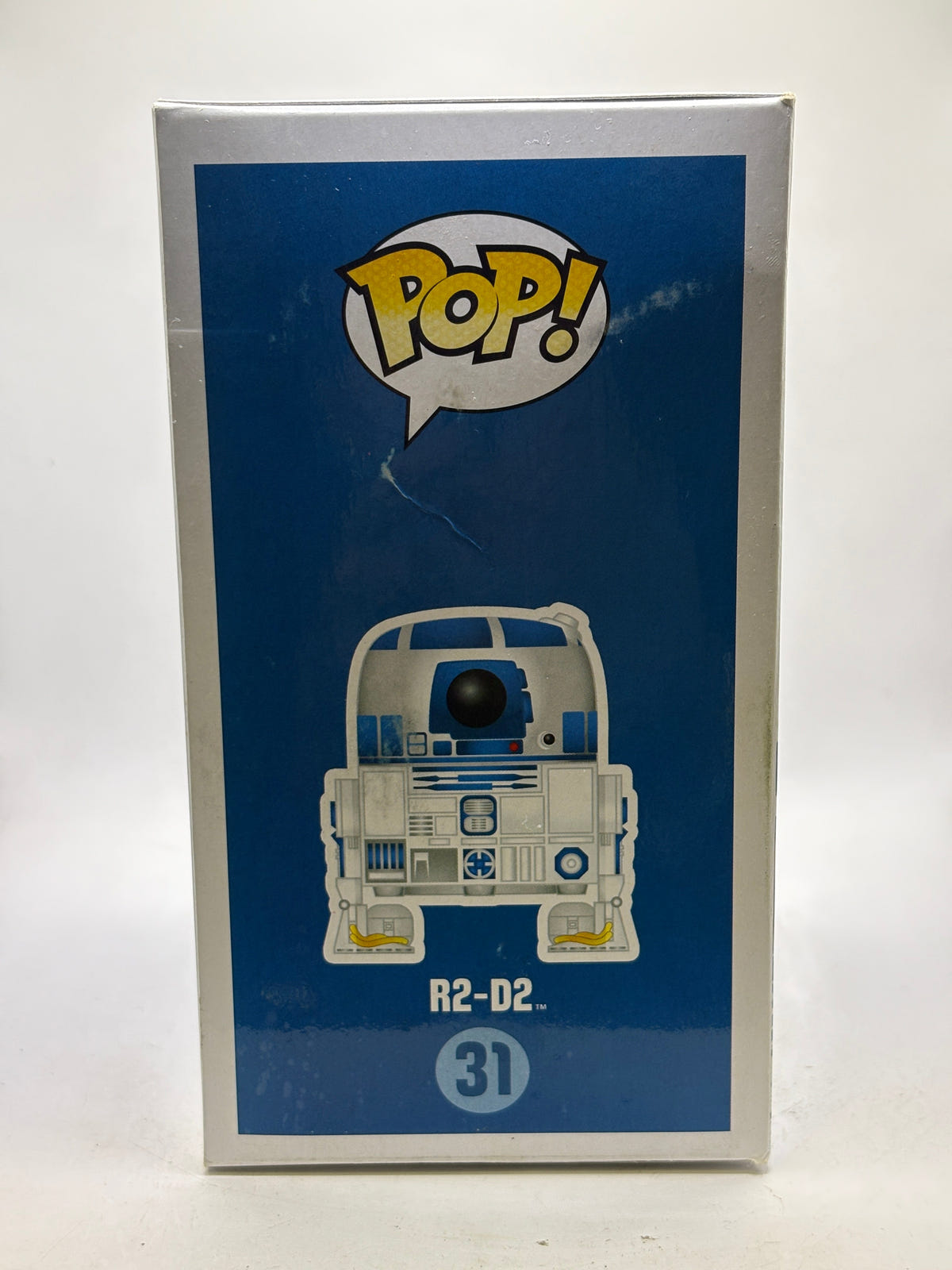Funko POP! Star Wars #31 R2-D2 Vinyl Bobble-Head, illustrated side of box image 4