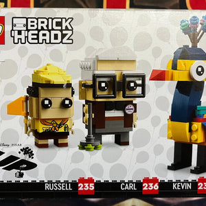 LEGO BrickHeadZ - Disney’s Up Russel #235 Carl #236 Kevin #237 FRENLY BRICKS - Open 7 Days