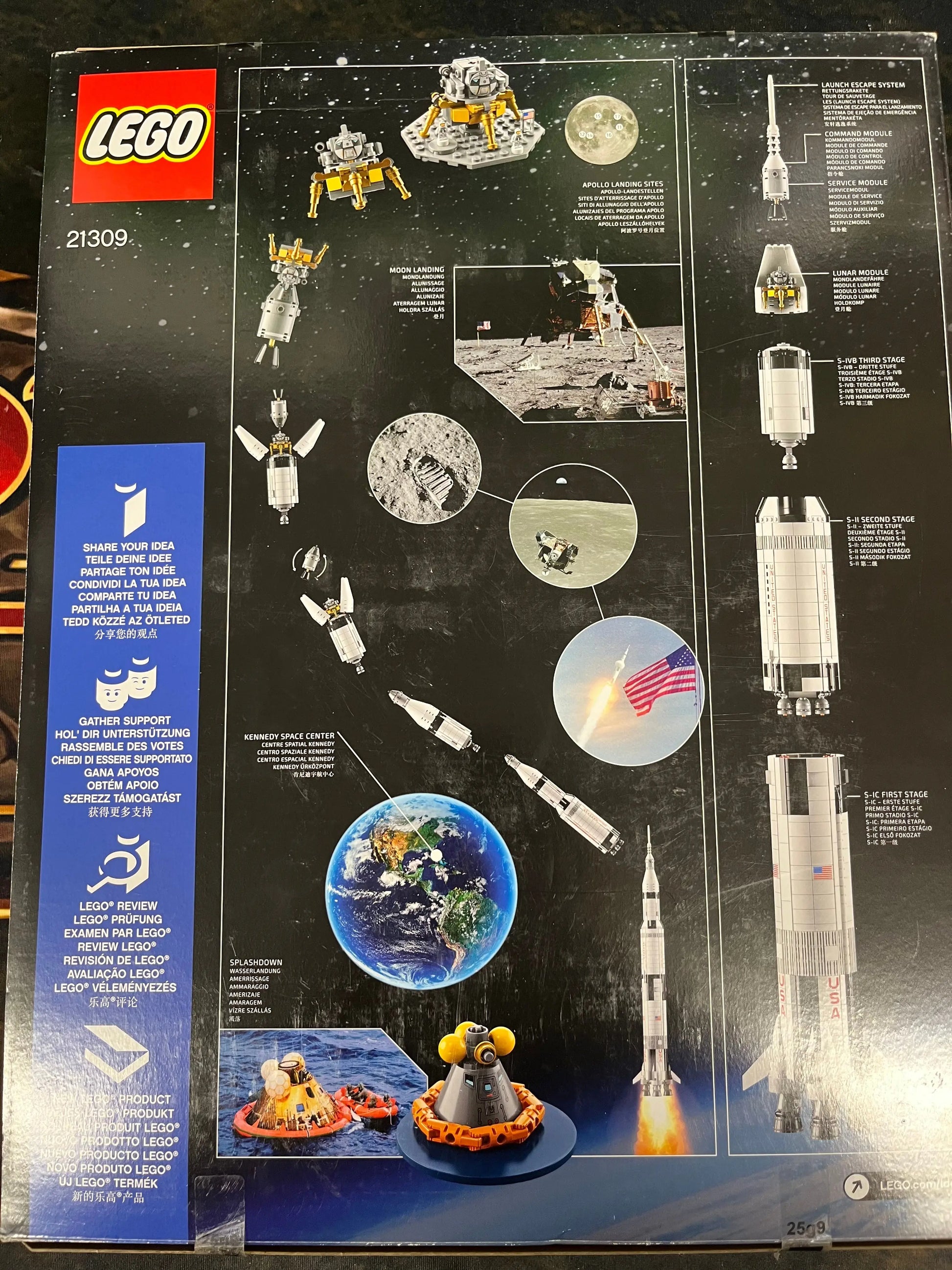 LEGO Ideas #17 NASA APOLLO SATURN V 21309 FRENLY BRICKS - Open 7 Days